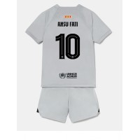 Barcelona Ansu Fati #10 Fotballklær Tredjedraktsett Barn 2022-23 Kortermet (+ korte bukser)